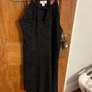 Candies Lace black halter neck dress